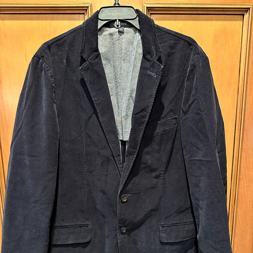 Men’s navy blue corduroy sport coat